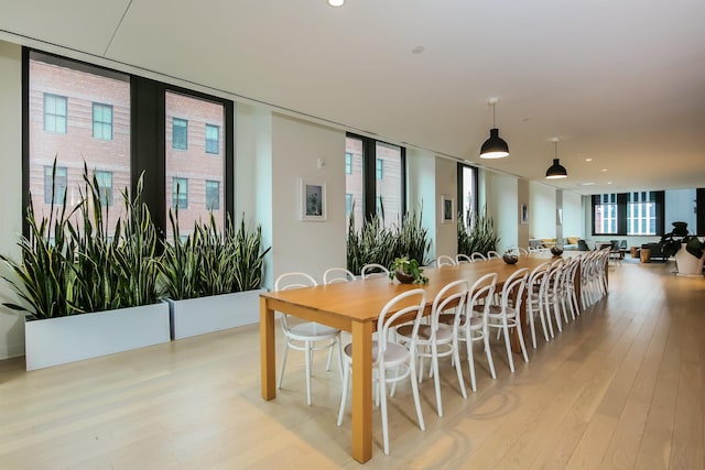 10 Provost St Unit 1004, Jersey City, NJ 07302 - dining area featuring light wood-style flooring and recessed lighting