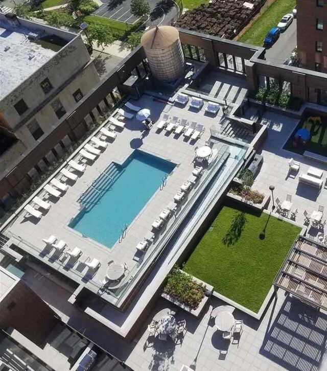 10 Provost St Unit 1004, Jersey City, NJ 07302 - bird's eye view of a pool
