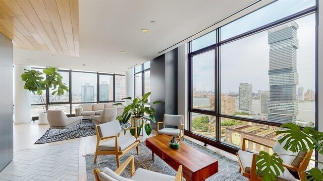 10 Provost St Unit 1004, Jersey City, NJ 07302 - sunroom / solarium featuring a view of city