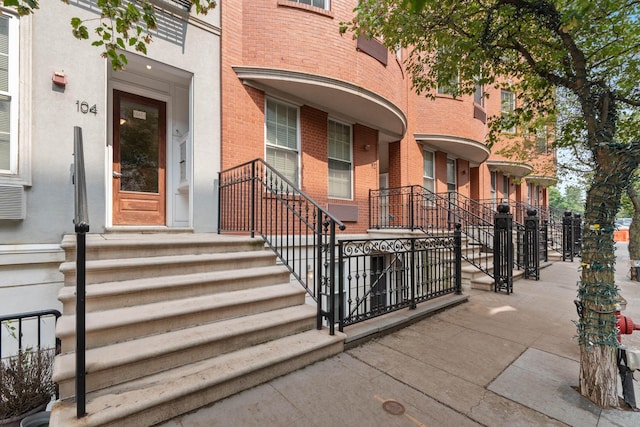 104 Tidewater St Unit 1A, Jersey City, NJ 07302 - entrance to property featuring brick siding