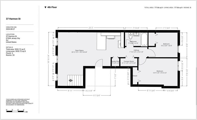 37 Harmon St, Jersey City, NJ 07304 - floor plan