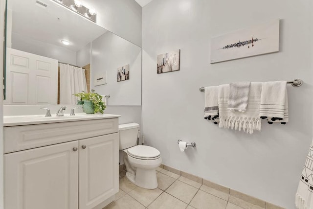 1200 Grand St Unit 220, Hoboken, NJ 07030 - full bath featuring tile patterned floors, vanity, and a shower with shower curtain