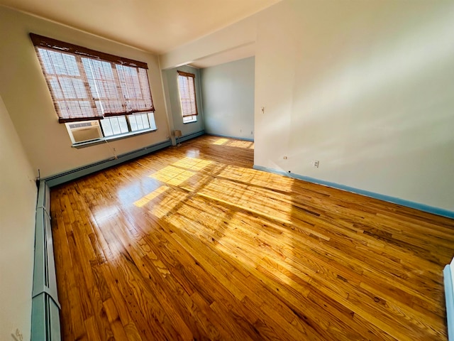 unfurnished room featuring light hardwood / wood-style flooring