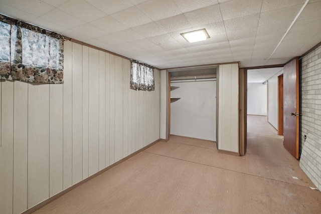 1508 77th St, North Bergen, NJ 07047 - finished below grade area featuring wood walls