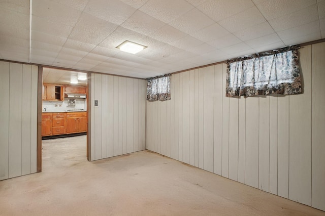 1508 77th St, North Bergen, NJ 07047 - finished below grade area featuring wooden walls