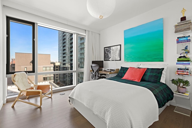75 Park Ln S Unit 706, Jersey City, NJ 07310 - bedroom featuring wood finished floors