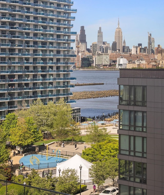 75 Park Ln S Unit 706, Jersey City, NJ 07310 - view of water feature with a view of city