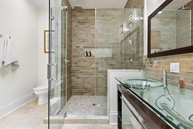 297 Montgomery St Unit 2, Jersey City, NJ 07302 - full bathroom with double vanity and a shower stall