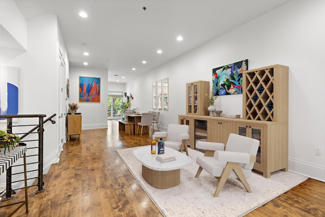 297 Montgomery St Unit 2, Jersey City, NJ 07302 - living area featuring recessed lighting and wood finished floors