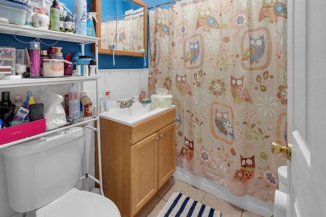280 Highland Ave Unit 3, Kearny, NJ 07032 - full bathroom with vanity and tile patterned floors