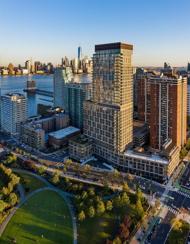 75 Park Ln S Unit 1912, Jersey City, NJ 07310 - skyline view with a nearby body of water