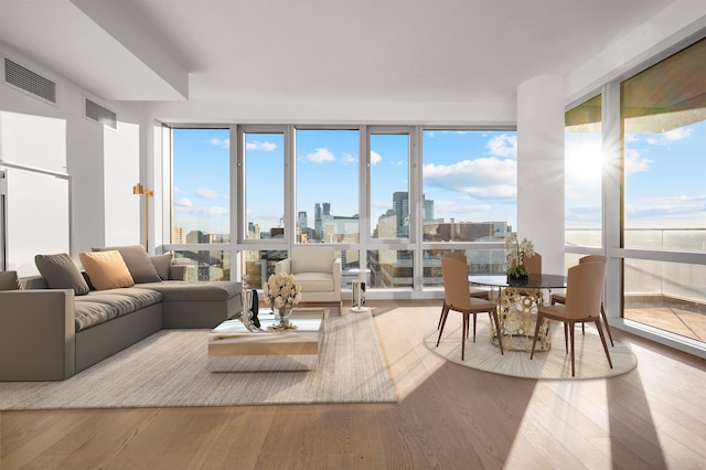 75 Park Ln S Unit 1912, Jersey City, NJ 07310 - sunroom / solarium with healthy amount of natural light and a view of skyline