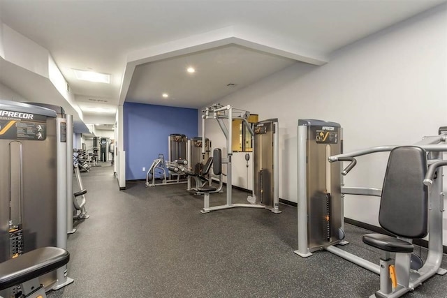 view of exercise room