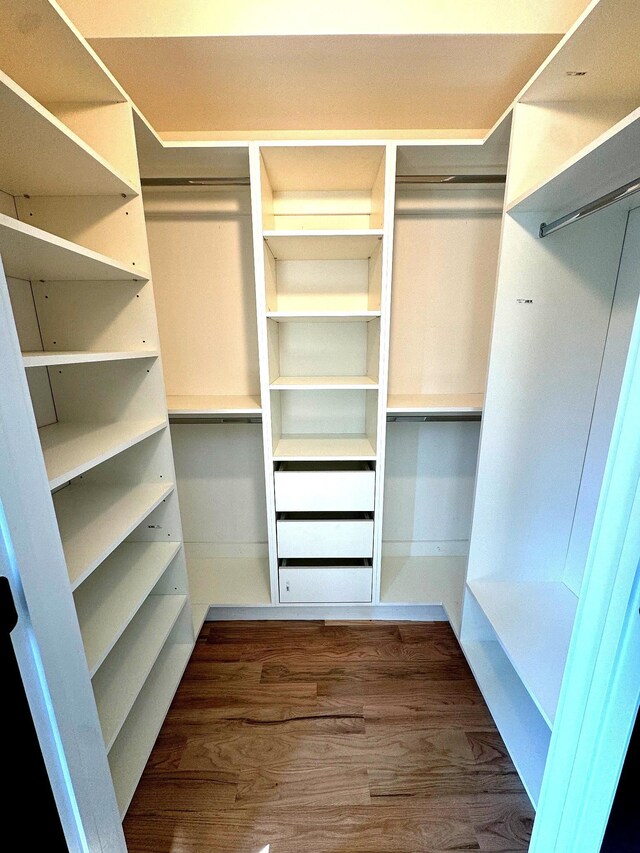 141 Sherman Ave Unit 2, Jersey City, NJ 07307 - walk in closet featuring wood finished floors