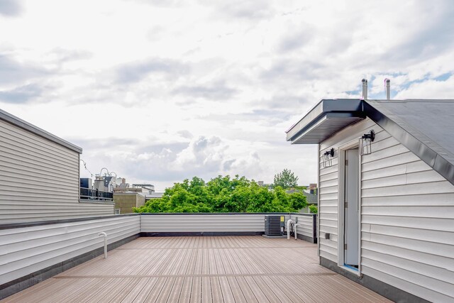 141 Sherman Ave Unit 2, Jersey City, NJ 07307 - view of wooden terrace
