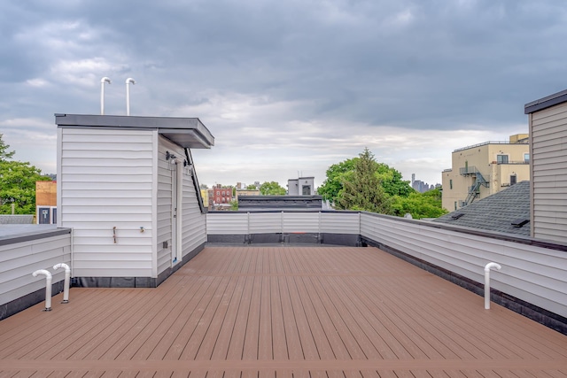 141 Sherman Ave Unit 2, Jersey City, NJ 07307 - view of wooden terrace