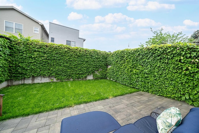 109 Poplar St Unit 1, Jersey City, NJ 07307 - view of green lawn with a patio