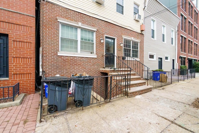 entrance to property with cooling unit