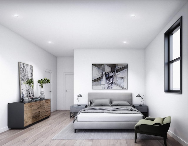 17 Leonard St Unit 1, Jersey City, NJ 07307 - bedroom with wood finished floors and recessed lighting