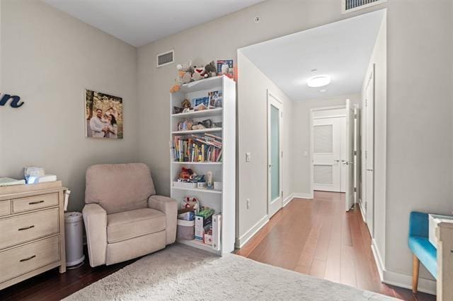 1200 Avenue At Port Imperial Unit 301, Weehawken, NJ 07086 - living area with wood finished floors and baseboards