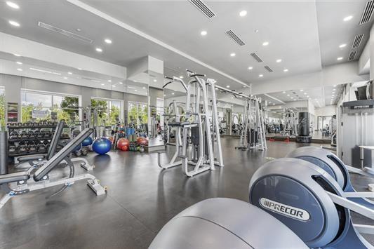 1200 Avenue At Port Imperial Unit 301, Weehawken, NJ 07086 - gym with recessed lighting
