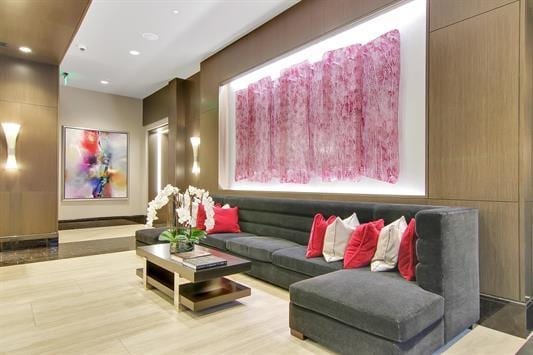 1200 Avenue At Port Imperial Unit 301, Weehawken, NJ 07086 - lobby with recessed lighting
