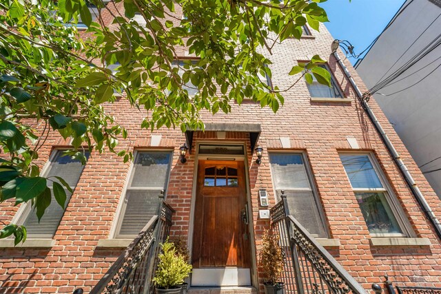 380 7th St Unit 2A, Jersey City, NJ 07302 - property entrance with brick siding