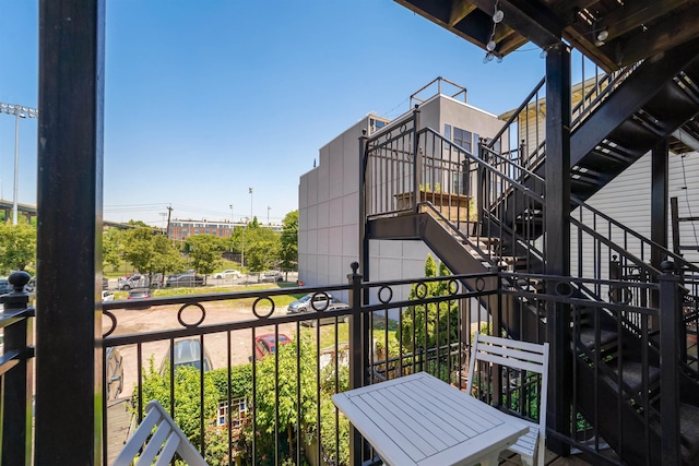380 7th St Unit 2A, Jersey City, NJ 07302 - balcony featuring stairs