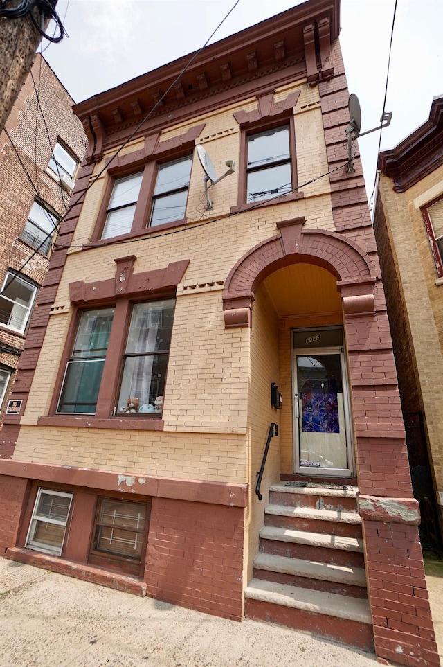 6034 Palisade Ave, West New York, NJ 07093 - view of exterior entry with brick siding