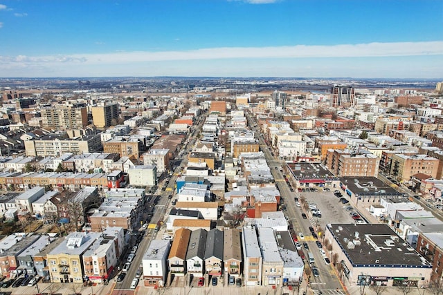 drone / aerial view featuring a view of city