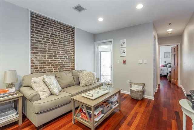 508 Grand St Unit 1L, Hoboken, NJ 07030 - living area featuring wood finished floors, baseboards, and recessed lighting