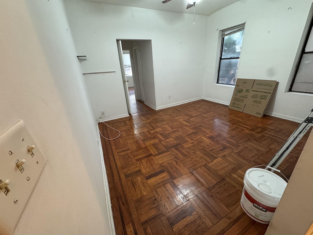 9015 Bergenwood Ave Unit 4, North Bergen, NJ 07047 - spare room with ceiling fan and baseboards