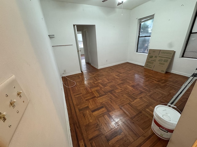 9015 Bergenwood Ave Unit 4, North Bergen, NJ 07047 - spare room with ceiling fan and baseboards