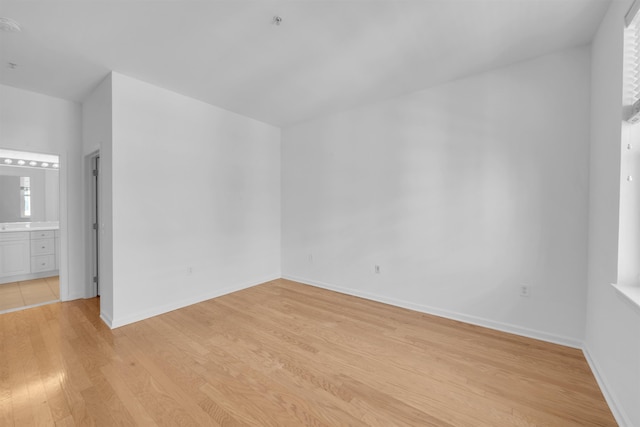 1300 Grand St Unit 521, Hoboken, NJ 07030 - empty room with light wood finished floors and baseboards
