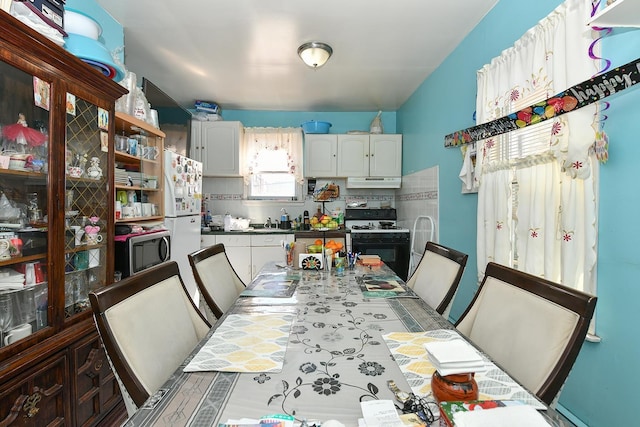 view of dining space