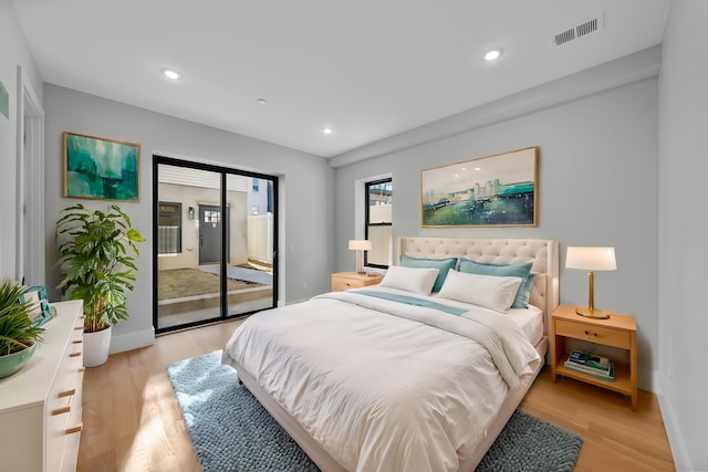 13 Manhattan Ave Unit 1, Jersey City, NJ 07307 - bedroom with light wood finished floors, baseboards, and recessed lighting