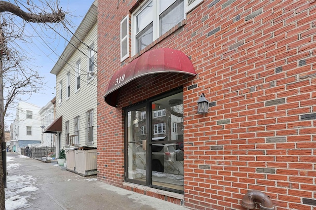 310 70th St Unit 1D, Guttenberg, NJ 07093 - entrance to property with brick siding