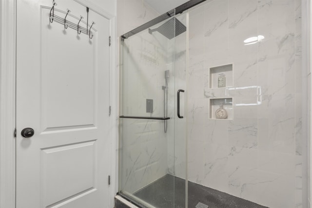 4319 Cottage Ave, North Bergen, NJ 07047 - full bath with a marble finish shower