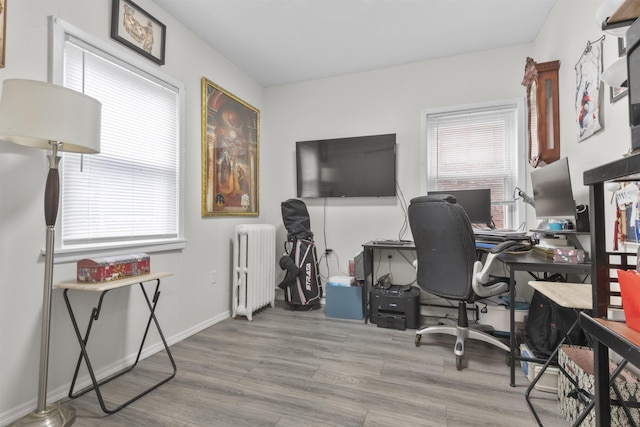 4319 Cottage Ave, North Bergen, NJ 07047 - office space with radiator, wood finished floors, and plenty of natural light