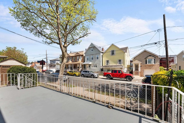 view of patio with a residential view
