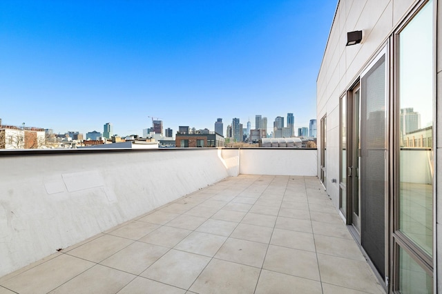 391 1st St Unit 4-C, Jersey City, NJ 07302 - patio / terrace with a view of skyline