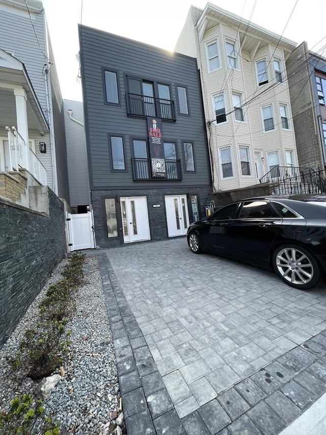 exterior space featuring a gate