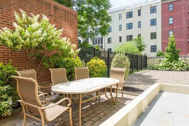 734 Adams St Unit 4B, Hoboken, NJ 07030 - view of patio featuring outdoor dining space