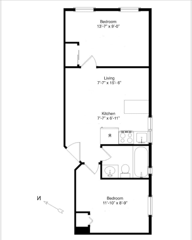 734 Adams St Unit 4B, Hoboken, NJ 07030 - view of property floor plan