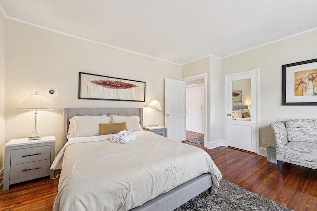 5 77th St, North Bergen, NJ 07047 - bedroom with ornamental molding and wood-type flooring