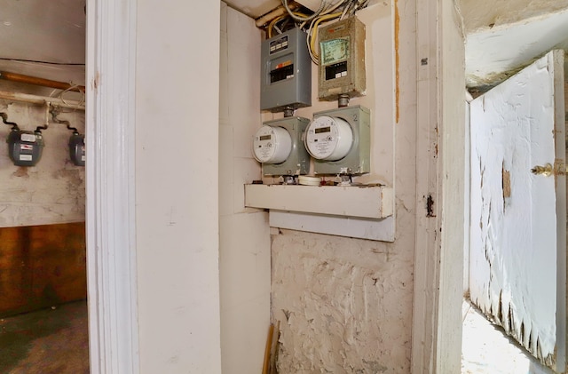 400 67th St, West New York, NJ 07093 - utility room with electric meter, gas meter, and electric panel