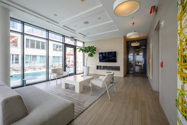 160 1st St Unit 1013, Jersey City, NJ 07302 - building lobby with coffered ceiling