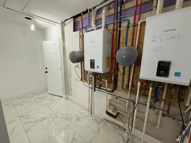 187 Lembeck Ave, Jersey City, NJ 07305 - utilities featuring tankless water heater