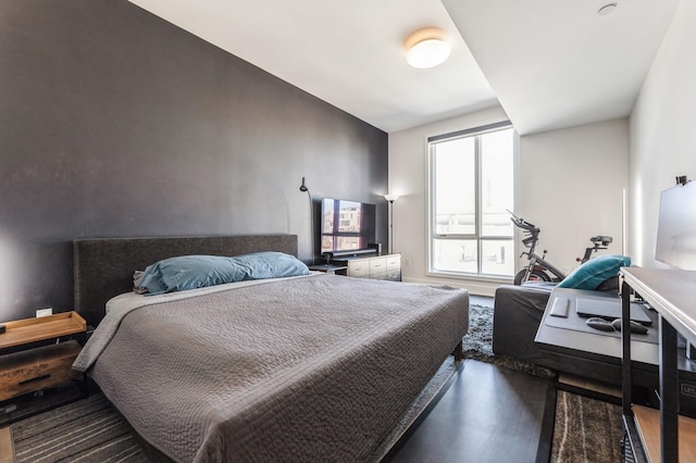 202 Merseles St Unit 504, Jersey City, NJ 07302 - bedroom with wood finished floors