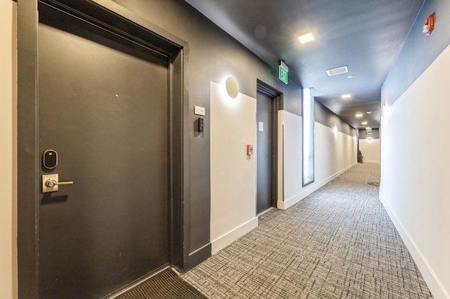 202 Merseles St Unit 504, Jersey City, NJ 07302 - corridor featuring carpet floors